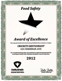 Food Safety Award of Excellence